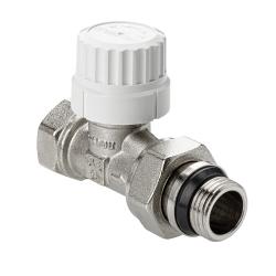Клапан радиаторный VALTEC прямой с преднастройкой М30 х 1,5, 1/2" VT.038.NRC.04