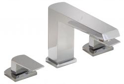 Смеситель для раковины BelBagno Arlie, двухвентильный, длина излива 125 мм, неповоротный, керамический, латунь, цвет хром