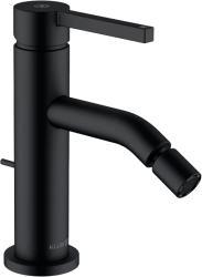 Смеситель для биде KLUDI NOVA FONTE Pura, для унитаза/биде, однорычажный, неповоротный, длина 125 мм, латунь, цвет черный матовый