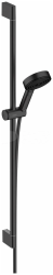 Душевой набор 900 Hansgrohe Pulsify Select S 105 3jet Relaxation, комплект: ручной душ/ползунок/душевая штанга/шланг для душа, пластик, цвет матовый черный, наружного монтажа