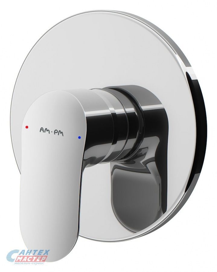 Смеситель для душа Am.Pm Like однорычажный, скрытого монтажа, керамический, настенный, без излива/шланга/лейки