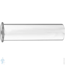 Патрубок Hansgrohe 5/4", 30 см, прямой, с фланцем, латунный, цвет матовый белый, для сифона