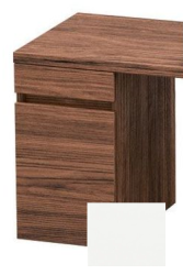 Тумба/шкафчик для консоли/столешницы Duravit DuraStyle под раковину 30х54,8х51,2 см, подвесная, ДСП, цвет: орех темный/белый матовый, 1 выдвижной ящик, прямоугольная