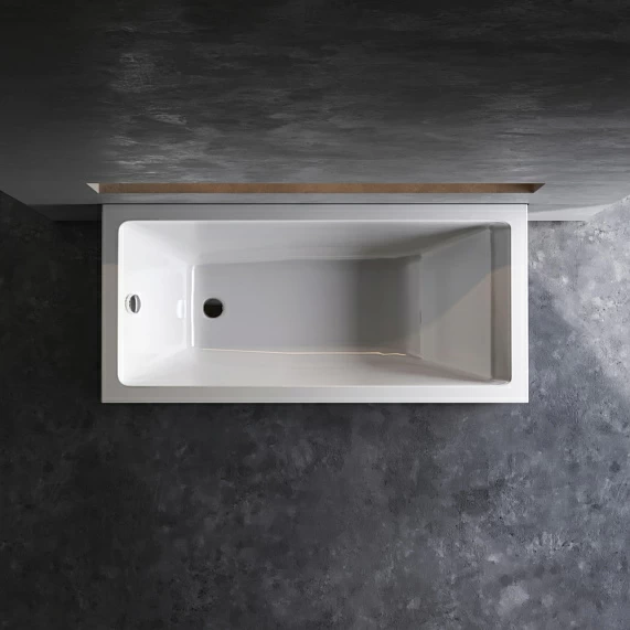 Ванна Am.Pm Gem 150х70 акриловая, цвет белый глянцевый, (без гидромассажа, рамы, сифона, фронтальной панели) прямоугольная, левосторонняя/правосторонняя