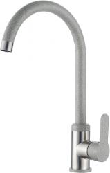 Смеситель для кухни/мойки Accoona, однорычажный, поворотный, керамический, длина излива 202 мм, цинк, цвет терракотовый матовый