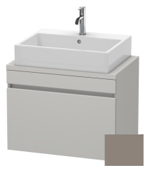 Тумба под раковину для консоли/столешницы Duravit DuraStyle 80х47,8х51,2 см, подвесная, ДСП, цвет: бетонно-серый/базальт, 1 выдвижной ящик, прямоугольная