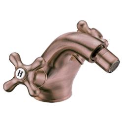 Смеситель для биде Webert Armony, для унитаза/биде, двухвентильный, неповоротный, длина 133 мм, латунь, цвет медь