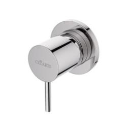 Смеситель для душа Cezares Leaf, встраиваемый, однорычажный, без излива, керамический, латунь, внутренний (скрытый монтаж), цвет хром