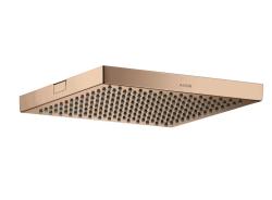 Верхний душ AXOR ShowerCollection 240/240 1jet, потолочный монтаж, квадратный, с 1 режимом, размер 24х24 см, металлический, цвет: полированное красное золото, для душа/ванной