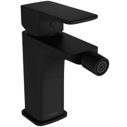 Смеситель для биде Excellent Keria, однорычажный, неповоротный, длина излива 111 мм, керамический картридж, латунь, цвет черный матовый