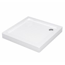 Душевой поддон Wasserkraft Amper 90х90х17,5 см, 29T03 квадратный (с сифоном и каркасом) акриловый, средний, белый, антискольжение есть