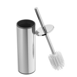 Ершик для унитаза Cezares Relax напольный, нержавеющая сталь/ пластик, форма округлая, для туалета/унитаза, в ванную/туалет, цвет хром