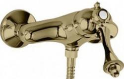 Смеситель для душа Cezares Margot, настенный, однорычажный, без излива, керамический, латунь, цвет бронза