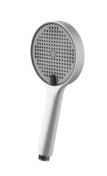 Душевая лейка IDDIS Aiger круглая, 4 режима, размер 120 мм, ABS-пластик, цвет белый матовый/темно-серый, для душа/ванной AIG4FW0i18