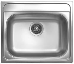 Мойка Ukinox Гранд, 57х49 см, врезная, стальная, прямоугольная, цвет нержавеющая сталь с декором, с отверстием под смеситель, слив-перелив, без крыла, для кухни Мойка Ukinox Гранд, 57х49 см, врезная, стальная, прямоугольная, цвет нержавеющая сталь с декором, с отверстием под смеситель, слив-перелив, без крыла, для кухни