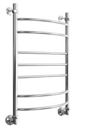 Полотенцесушитель Двин G 80/50, водяной (1"-1/2" К3  Полированный), универсальное подключение, нержавеющая сталь, настенный, форма лесенка, цвет хром, к отоплению и ГВС, для отопления, обогрева в ванной