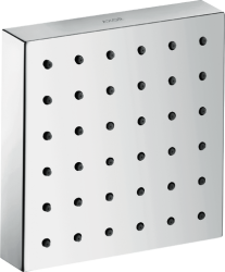 Верхний душ/модуль душа AXOR ShowerCollection, настенный/потолочный, скрытый монтаж, квадратный, с 1 режимом, размер 12х12 см, металлический, цвет: хром, верхний/плечевой/боковой душ, для душа/ванной