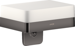 Дозатор Axor Universal Accessories для жидкого мыла, настенный, металл/стекло, цвет полированный черный хром, емкость дозатора объемом - 180 мл, для кухни/ванной, на стену