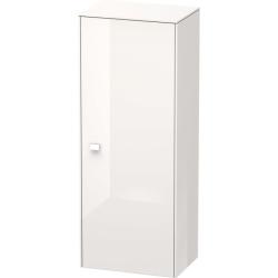 Пенал Duravit Brioso R, 42x36x133 см, подвесной, (правый), с дверцей, с полкой, со стеклянными полками, цвет: белый глянец, в ванную комнату