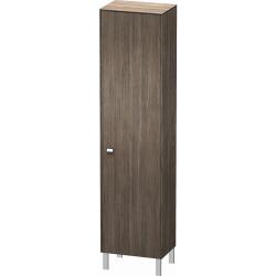 Пенал Duravit Brioso R, 27х19,6х133,1 см, подвесной/напольный, (правый), с дверцей/одностворчатый, с полками, со стеклянными полками, цвет: сосна терра/хром, в ванную комнату