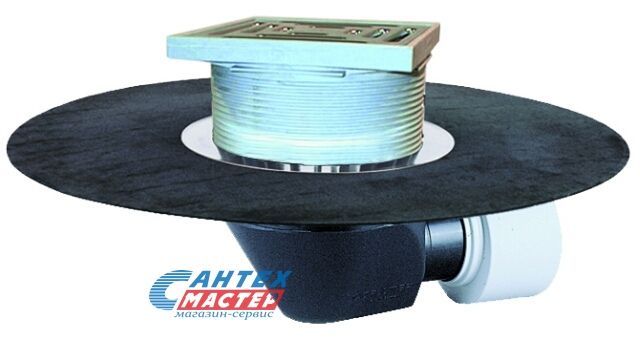 Кровельная воронка Ду75/110 с горизонтальным выпуском, HL 64BH