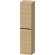 Пенал Duravit D-Neo, 40x36x176 см, подвесной, (левый), с распашной дверцей/одностворчатый, с 5 стеклянными полками, цвет: натуральный дуб, в ванную комнату