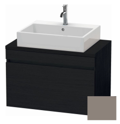 Тумба под раковину для консоли/столешницы Duravit DuraStyle 80х54,8х51,2 см, подвесная, ДСП, цвет: дуб черный/базальт, 1 выдвижной ящик, прямоугольная