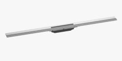 Решетка Hansgrohe RainDrain Flex 100, для пристенного монтажа, для душевого трапа, укорачиваемая, 100х6 см, цвет шлифованная сталь, для душа в пол, нержавеющая сталь, прямоугольная