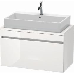 Тумба под раковину для консоли/столешницы Duravit DuraStyle 90х47,8х51,2 см, подвесная, ДСП, цвет: белый глянец, 1 выдвижной ящик, прямоугольная