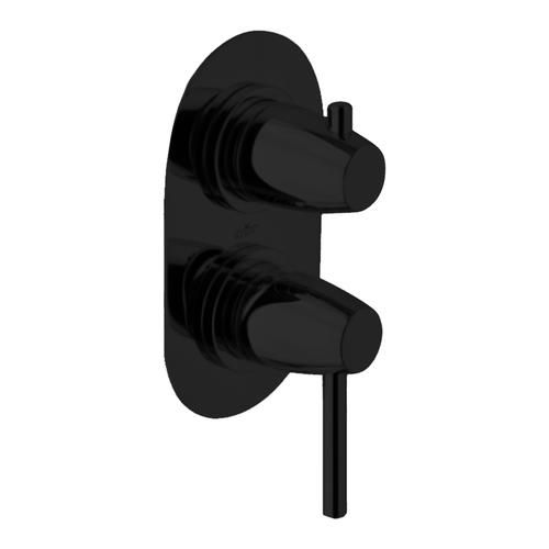 Смеситель для душа Webert Opera Moderna однорычажный, скрытого монтажа, керамический, настенный, без излива/шланга/лейки, латунь черный