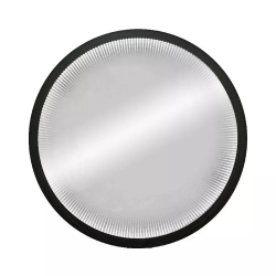 Зеркало Континент "Infinity Black Led", 60х60 см, с LED/ЛЕД-подсветкой, круглое, цвет рамы: черный, выключатель датчик движения, для ванны, навесное/подвесное/настенное