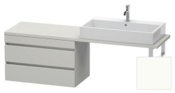 Тумба/шкафчик для консоли/столешницы Duravit DuraStyle под раковину 60х47,8х51,2 см, подвесная, ДСП, цвет: бетонно-серый/белый матовый, 2 выдвижных ящика, прямоугольная