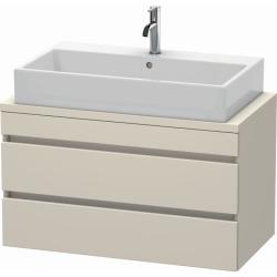 Тумба под раковину для консоли/столешницы Duravit DuraStyle 90х47,8х51,2 см, подвесная, ДСП, цвет: серо-коричневый, 2 выдвижных ящика, прямоугольная