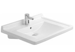 Раковина DURAVIT Starck 3, 70х54,5х16 см, подвесная, прямоугольная, санфарфор, цвет белый, с 1 отверстием под смеситель, слив/перелив