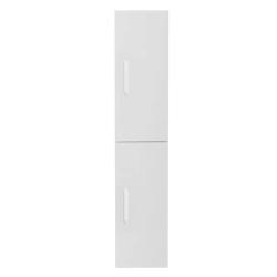 Пенал BelBagno Aurora, 33х30х160 см, подвесной, правый, 2 распашные двери/2 полки внутри, механизм доводчика, цвет белый глянцевый, в ванную комнату, правосторонний