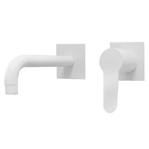 Смеситель для раковины Webert Sax Evolution однорычажный, настенный, неповоротный, длина 201 мм, латунь, цвет белый