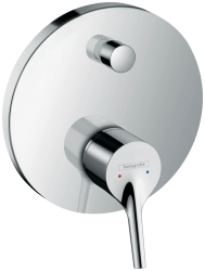 Смеситель для ванны Hansgrohe Talis S скрытого монтажа, настенный/встраиваемый, однорычажный, латунный, без излива, керамический, круглый, цвет хром, без душевого шланга/лейки, с защитной комбинацией EN 1717