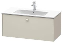 Тумба под раковину Duravit Brioso, 122х47,9х45 см, подвесная, 1 выдвижной ящик, ДСП, цвет: серо-коричневый, шкафчик навесной, механизм доводчика, прямоугольная, правая/левая, в ванную комнату