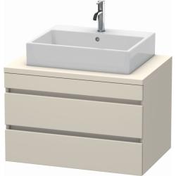 Тумба под раковину для консоли/столешницы Duravit DuraStyle 80х54,8х51,2 см, подвесная, ДСП, цвет: серо-коричневый, 2 выдвижных ящика, прямоугольная