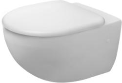 Унитаз Duravit Architec 36,5х57,5 см, подвесной, цвет белый, санфарфор, овальный, горизонтальный (прямой) выпуск, под скрытый бачок/инсталляцию, ободковый, без сиденья, для туалета/ванной комнаты