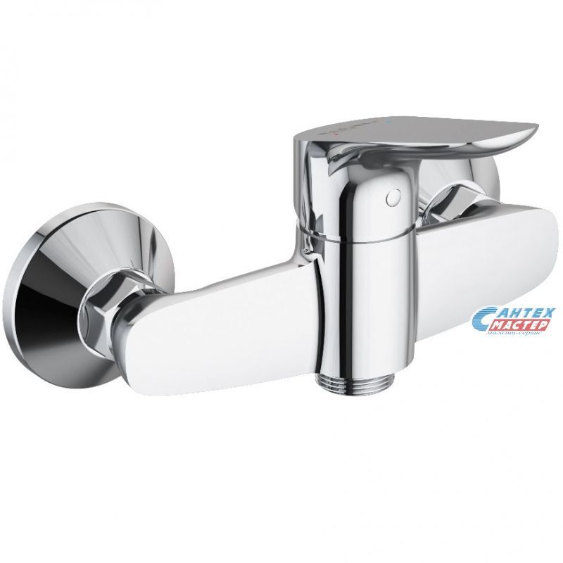 Смеситель для душа Damixa Origin Bit однорычажный, керамический, настенный, без излива/шланга/лейки, латунь хром