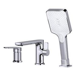 Смеситель для ванны/душа Splenka S30.31 на борт ванны, однорычажный, неповоротный, длина излива 185 мм, латунь, цвет хром