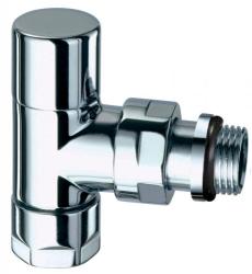 Вентиль FAR Top 1/2"нр. запорный, угловой, уплотнение EPDM, гайка М24х19, цвет серебро