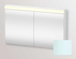 Зеркальный шкаф Duravit Brioso, 102х76х14,8 см, подвесной, цвет: светло-голубой, зеркало с подсветкой LED/ЛЭД, выключатель/розетка, с 2 распашными дверцами/двухстворчатый, 2 стеклянные полки, прямоугольный