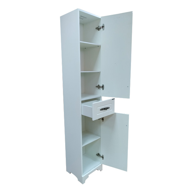 Пенал Comforty Севилья 35, 35х190х33 см, напольный, цвет: слоновая кость, 2 распашные дверцы/1 выдвижной ящик, шкаф/шкафчик напольный, прямоугольный, левый/правый, левосторонний/правосторонний/универсальный