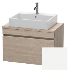 Тумба/шкафчик для консоли/столешницы Duravit DuraStyle под раковину 50х47,8х51,2 см, подвесная, ДСП, цвет: сосна серебристая/белый матовый, 1 выдвижной ящик, прямоугольная
