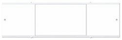 Панель MELODIA под ванну "Tango", 178х54 см, ПВХ/алюминий, цвет: белый, (экран для ванны Tango) прямоугольная, фронтальная панель, универсальная, левая/правая, левосторонняя/правосторонняя, для ванны
