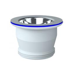 Выпуск для мойки Unicorn 1 1/2"x40 прикручивающийся, с нержавеющей решеткой, с уплотнительным кольцом, с винтом 6х80