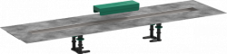 Монтажный набор Hansgrohe RainDrain 100, универсальный, для внешней части слива для душа, 100х11,3 см, прямоугольный, нержавеющая сталь, для внешних частей RainDrain Rock и RainDrain Match