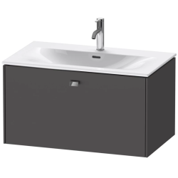 Тумба под раковину для консоли/столешницы Duravit Brioso 92х48х44,2 см, подвесная, ДСП, цвет: графит матовый, 1 выдвижной ящик, прямоугольная